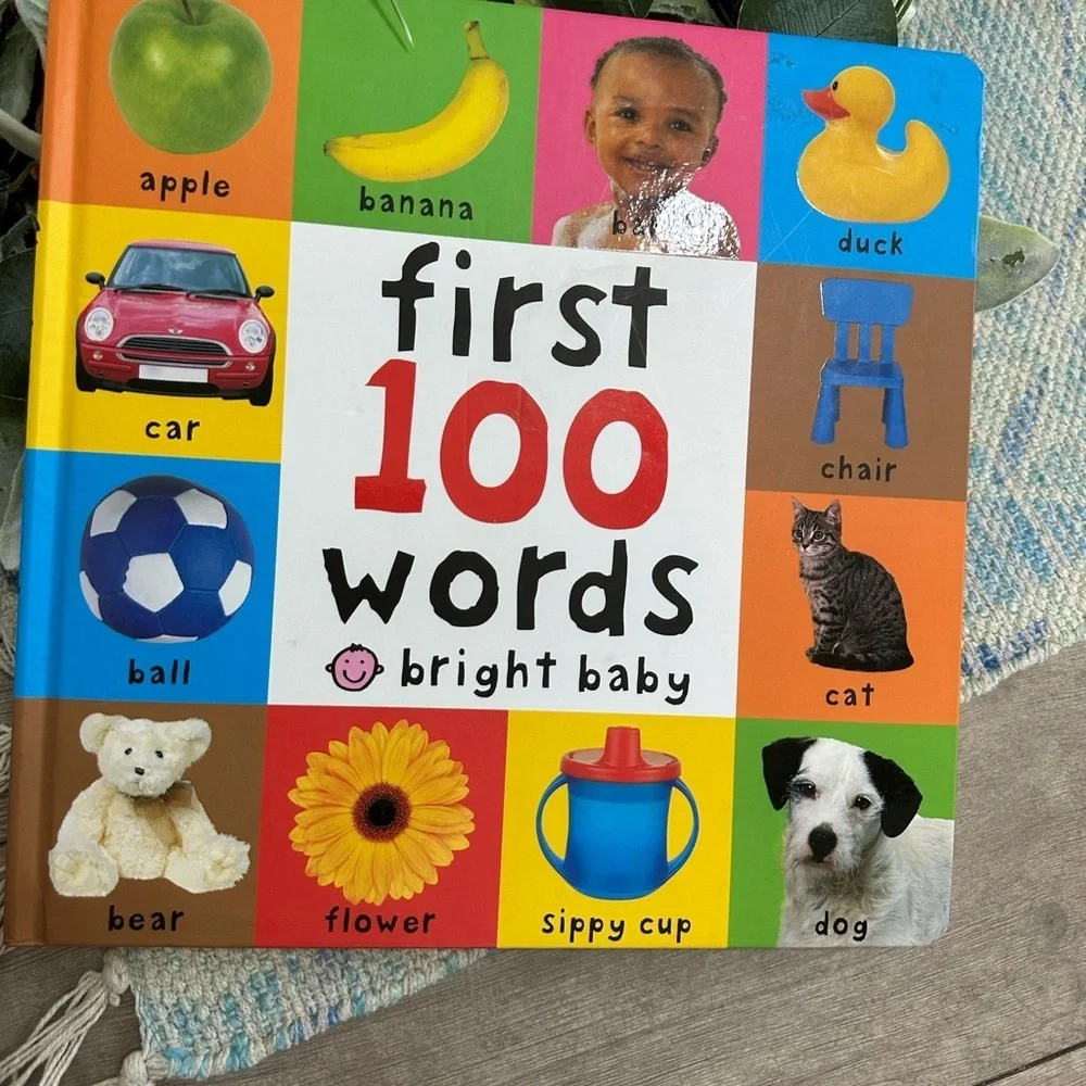 First 100 Words Book - Multicolor Large Baby Toddler Learning Board Book
